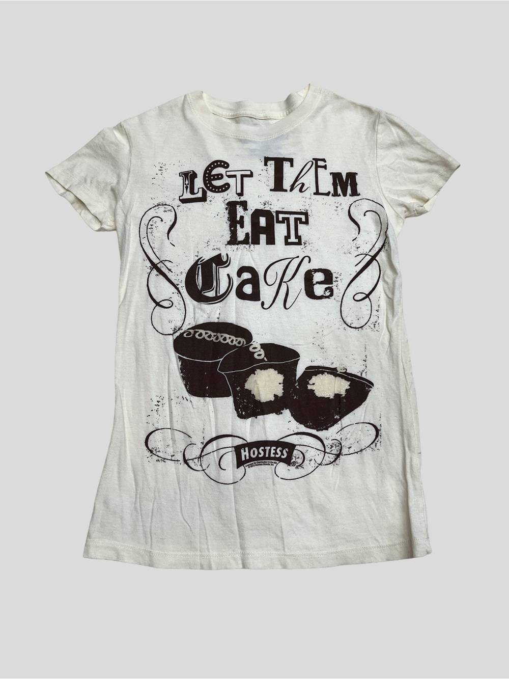 Hostess 'Let Them Eat Cake' Short Sleeve Tee - Ivory